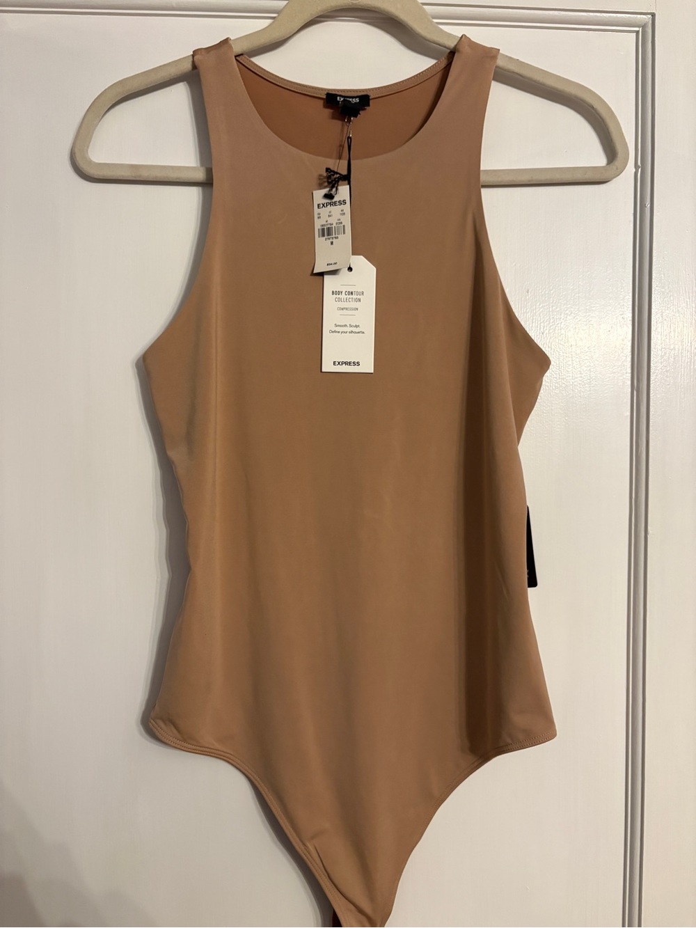 NEW Express Women's Tan Sleeveless Bodysuit